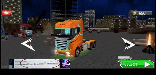 Truck Simulator Game - Garage